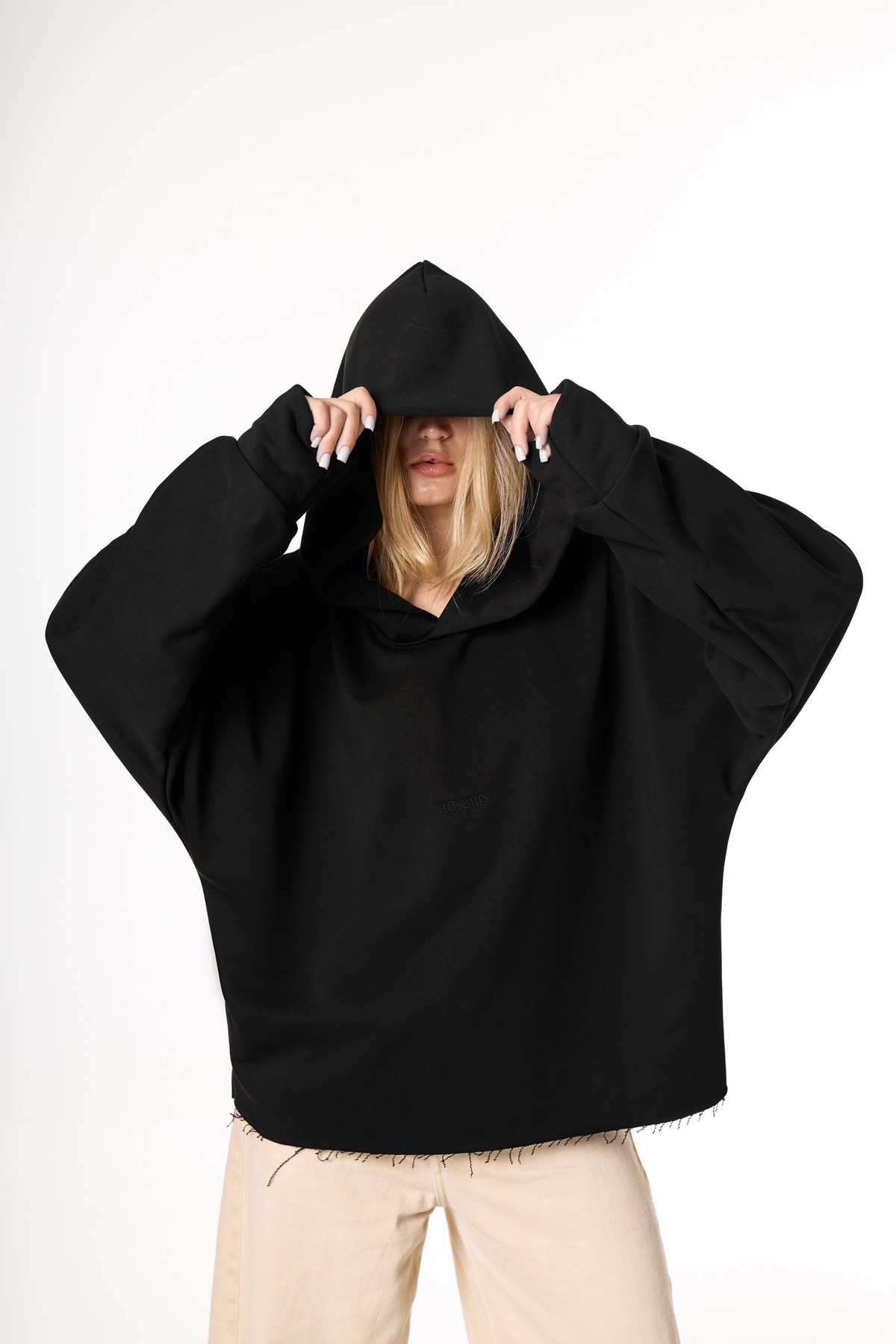 "ABSURD" cropped hoodie